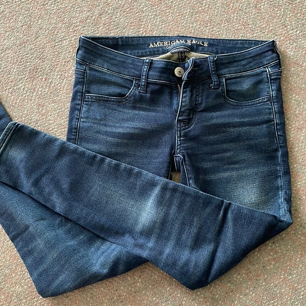 American Eagle skinny blue jeans, 4 short